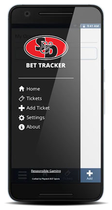 S&D Bet Tracker app on device