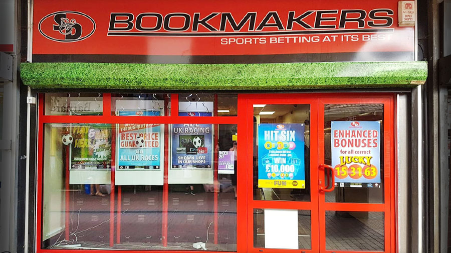S & D Bookmakers Yaxley Peterborough branch